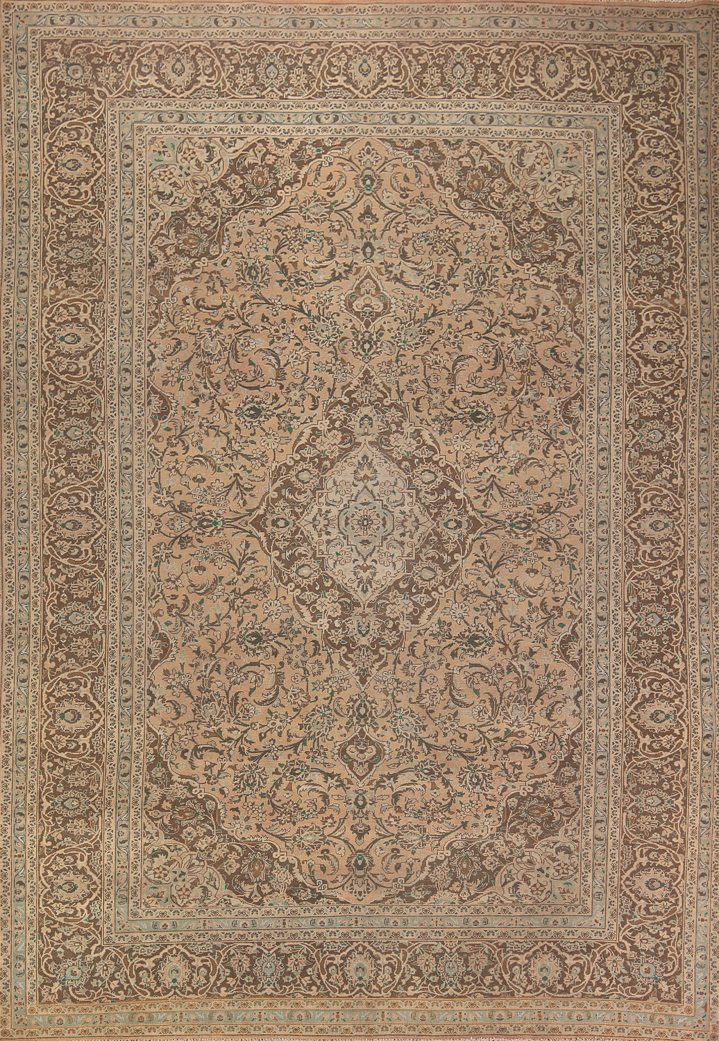Traditional Mashad Persian Area Rug 10x13