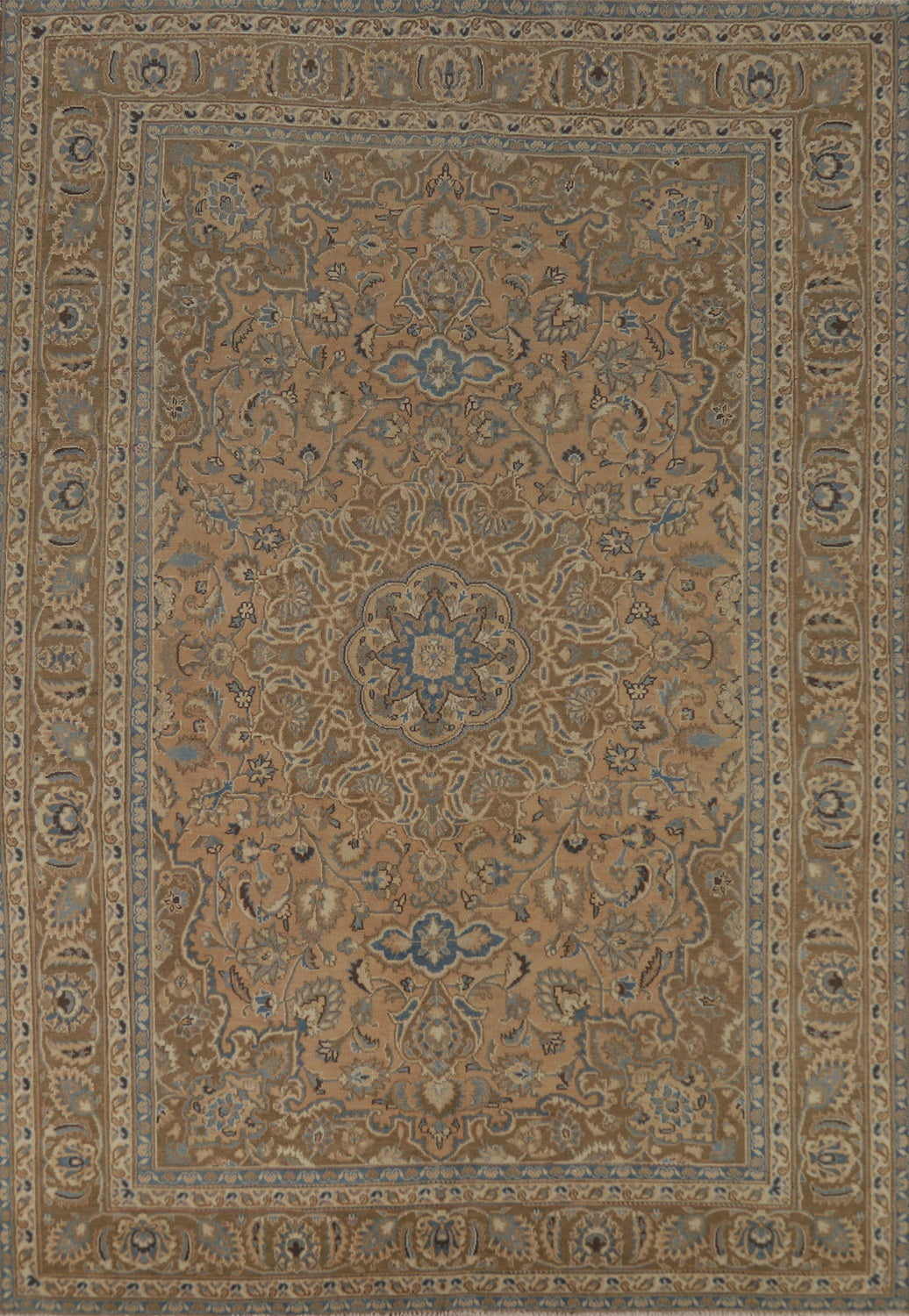 Traditional Mashad Persian Area Rug 6x9