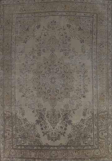 Vintage Wool Tabriz Persian Area Rug 10x13