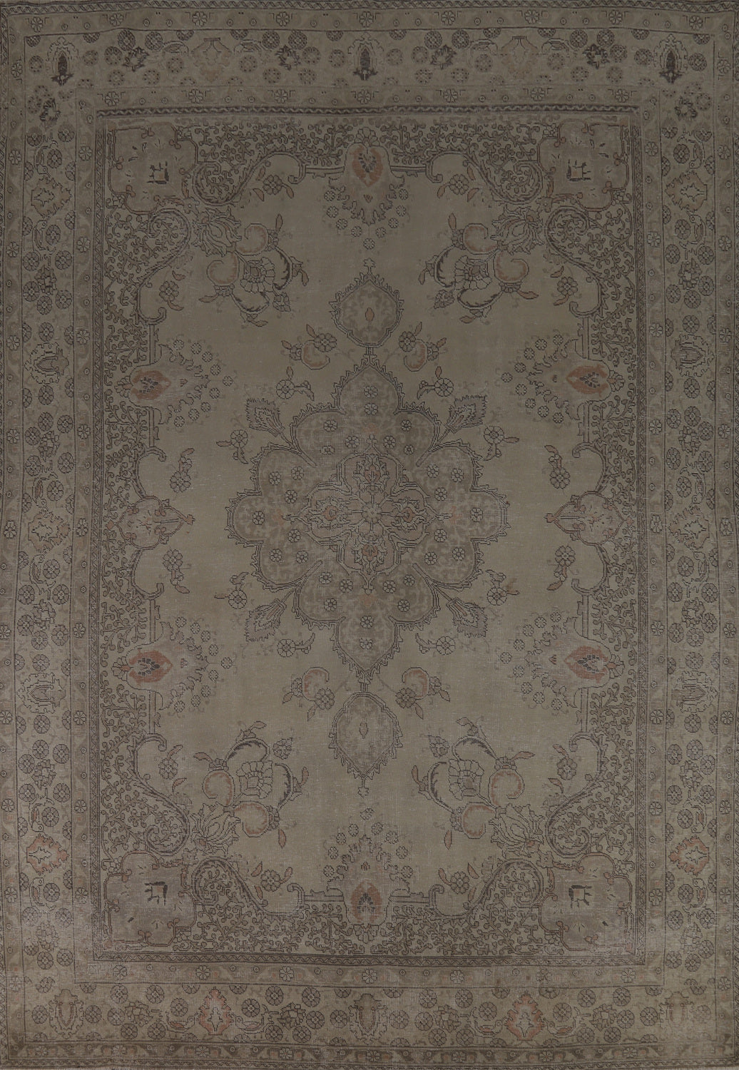 Vintage Wool Tabriz Persian Area Rug 10x13