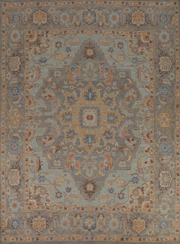 Vegetable Dye Oushak Turkish Area Rug 8x10