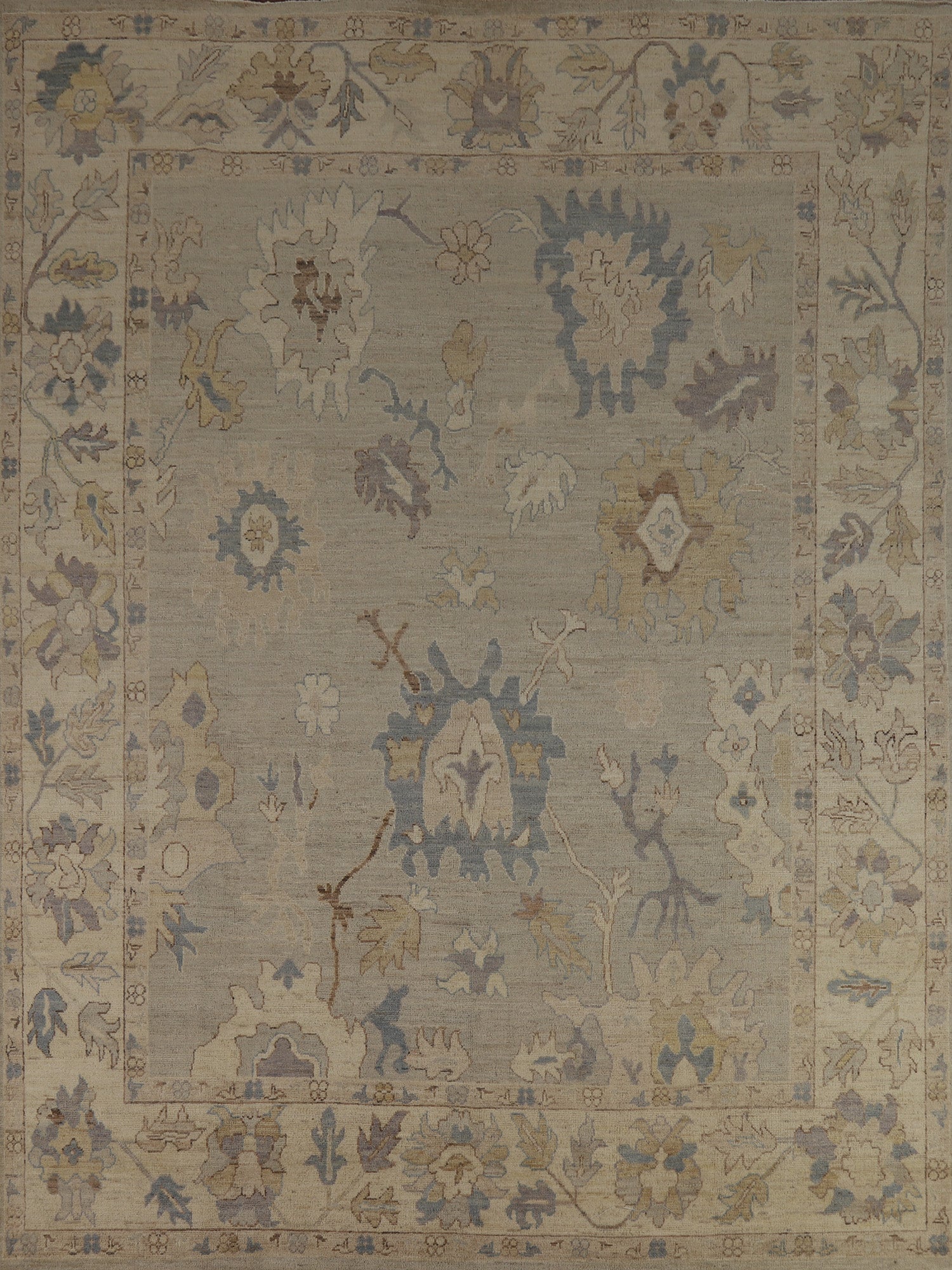 Vegetable Dye Oushak Turkish Area Rug 8x10