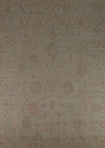 Vegetable Dye Oushak Turkish Area Rug 8x10
