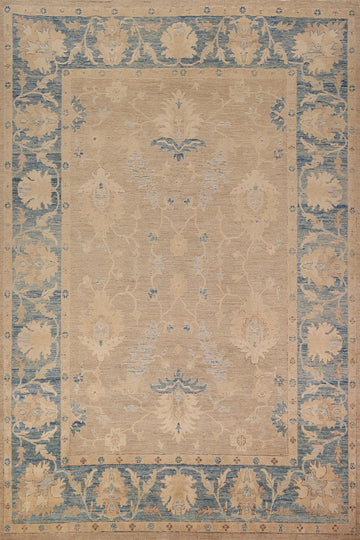 Vegetable Dye Oushak Turkish Area Rug 8x11