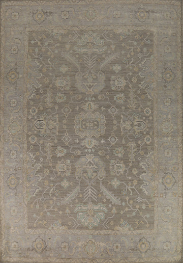 Vegetable Dye Oushak Turkish Area Rug 9x12