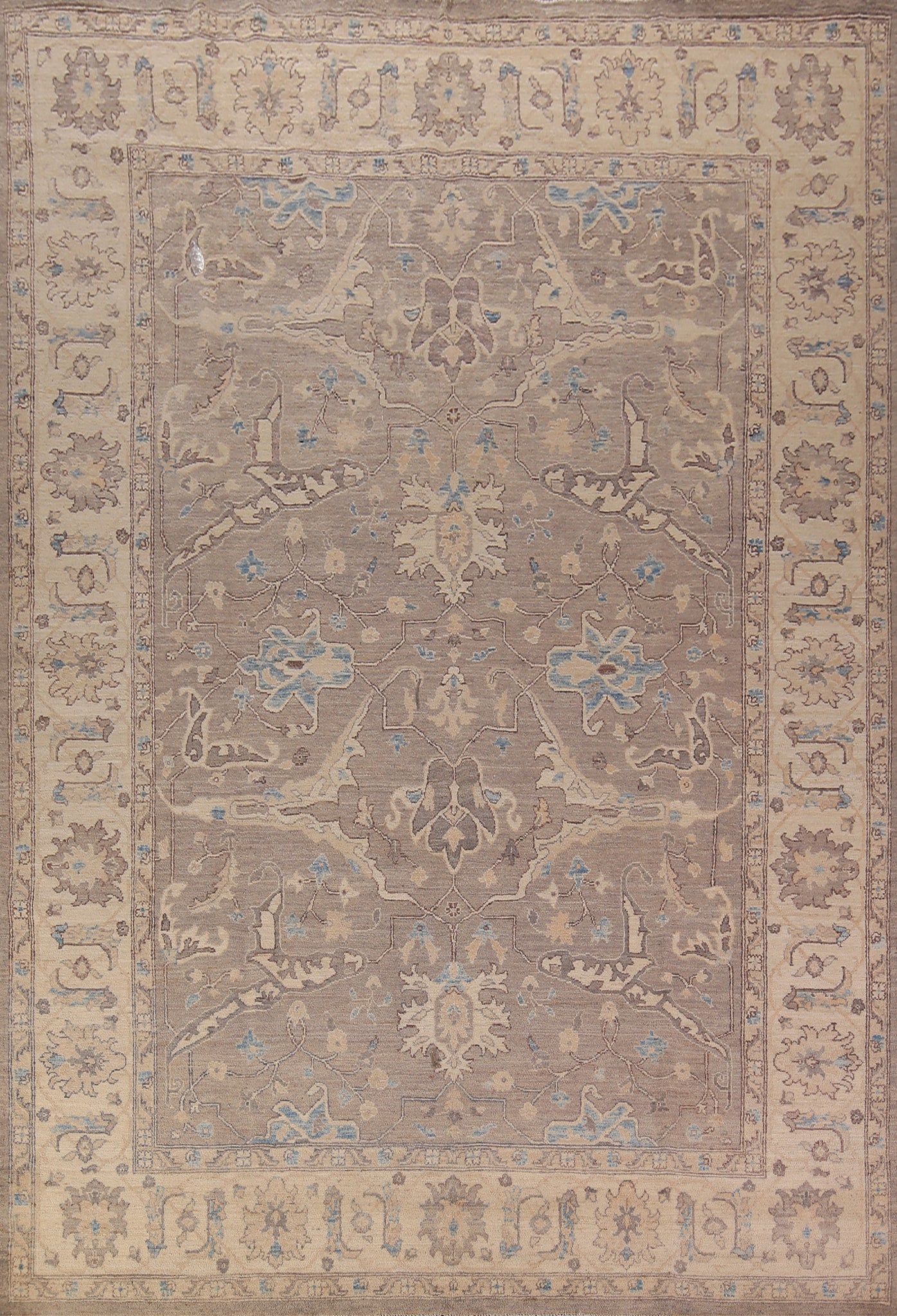 Vegetable Dye Oushak Turkish Area Rug 9x12