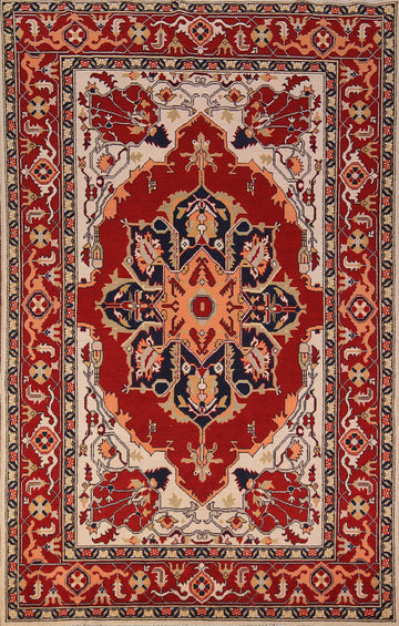 Handmade Red Wool Sultanabad Oriental Area Rug 8x10