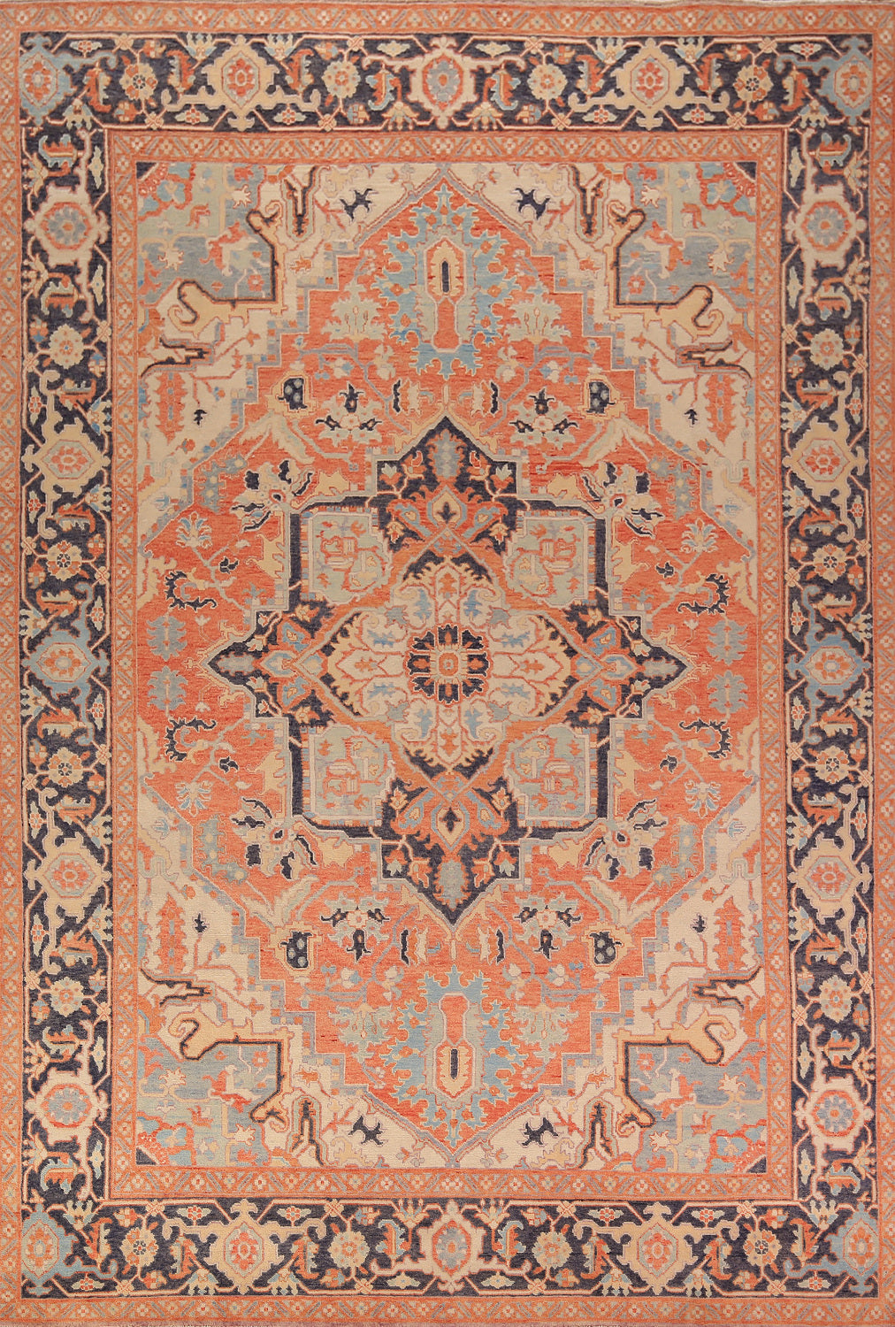 Vegetable Dye Heriz Oriental Area Rug 9x12
