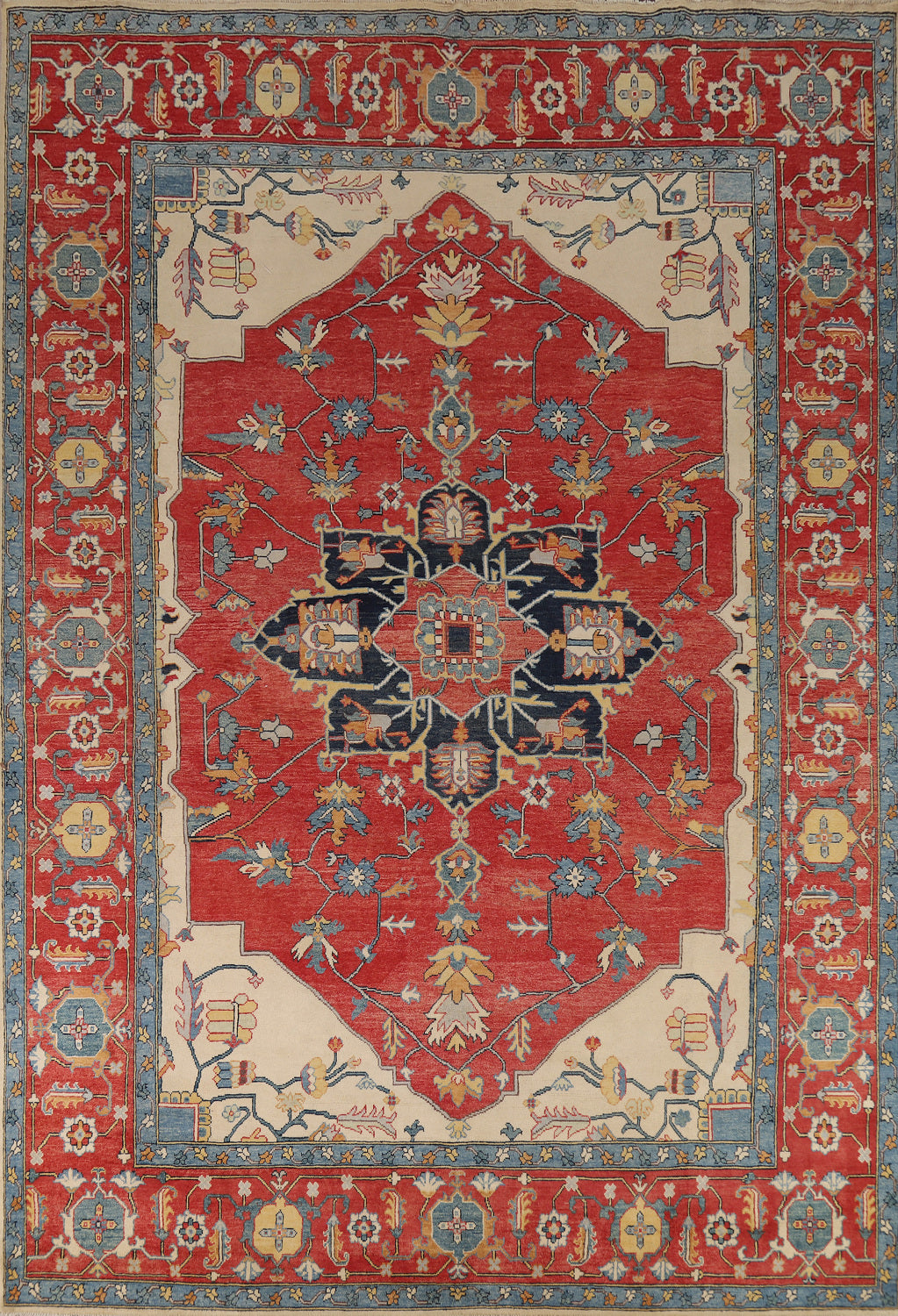 Vegetable Dye Heriz Oriental Area Rug 9x12