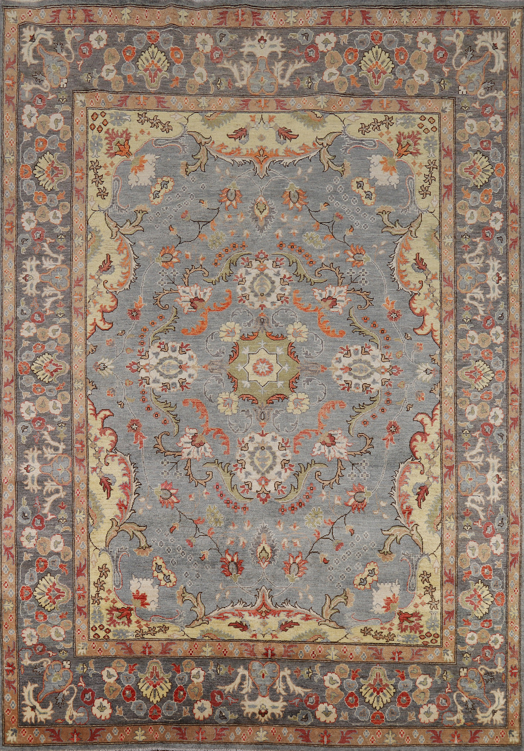 Vegetable Dye Oushak Oriental Area Rug 8x10