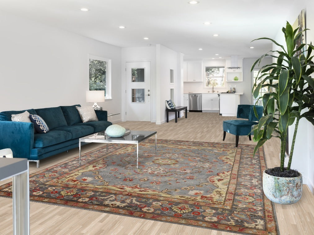 Vegetable Dye Oushak Oriental Area Rug 8x10