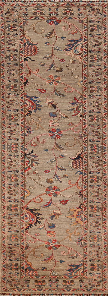 Vegetable Dye Ziegler Oriental Runner Rug 3x10