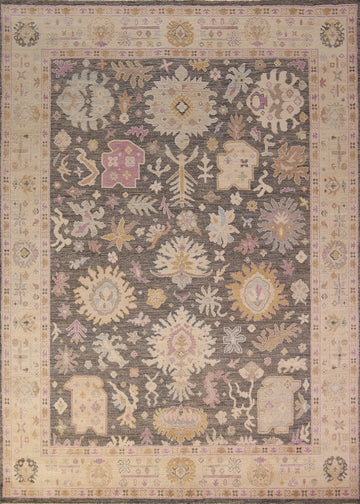 Vegetable Dye Oushak Turkish Area Rug 8x10