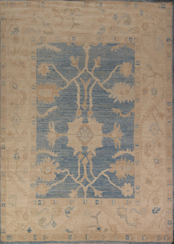 Vegetable Dye Oushak Turkish Area Rug 8x10