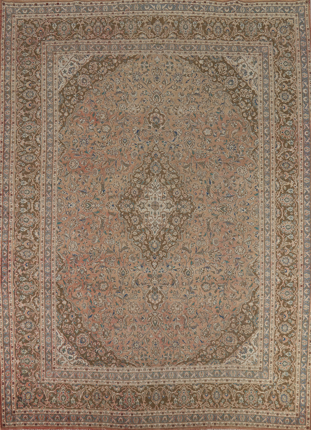 Traditional Mashad Persian Area Rug 10x12