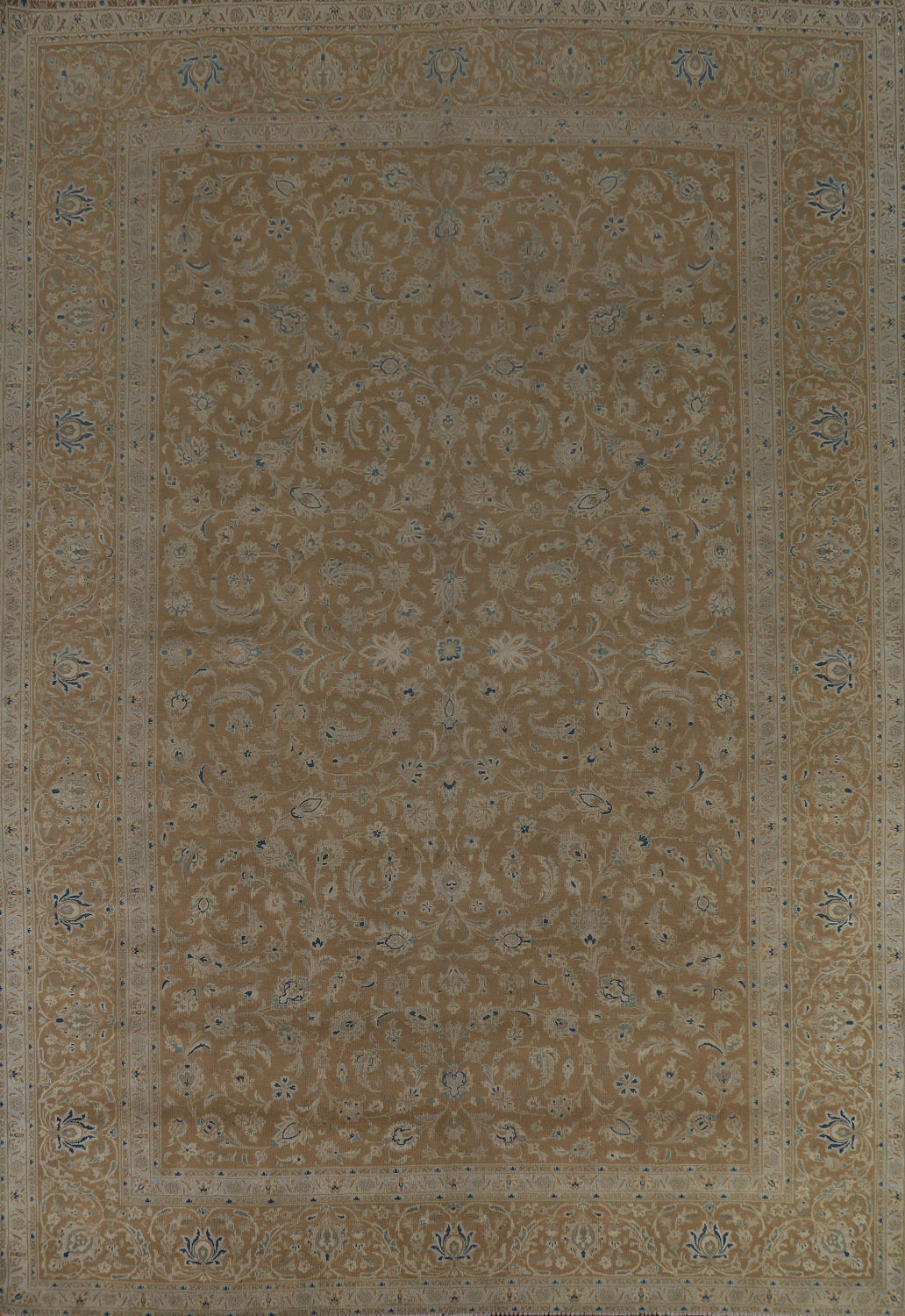All-Over Floral Kashan Persian Area Rug 10x13