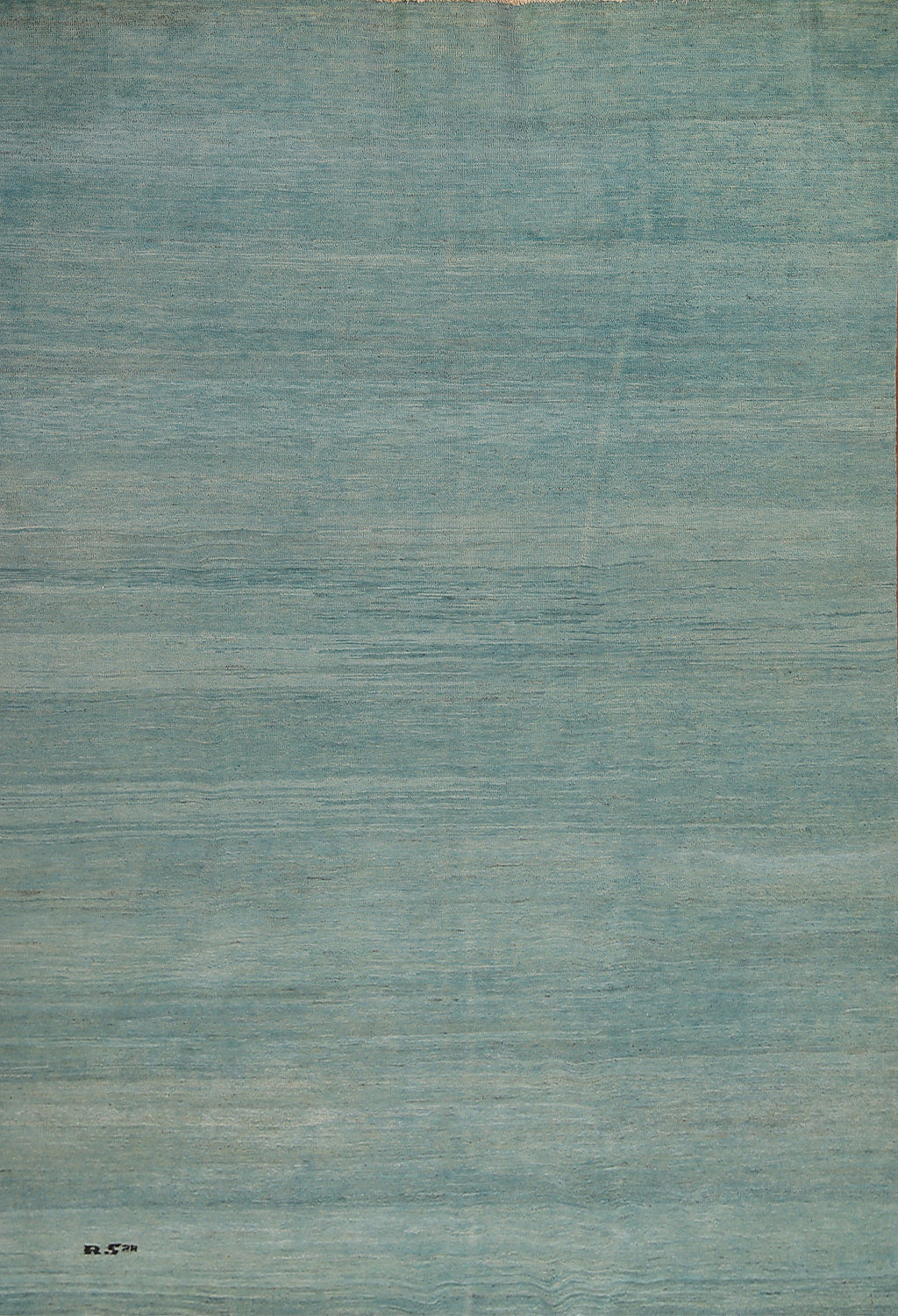 Aqua Blue Handmade Gabbeh Modern Area Rug 7x10