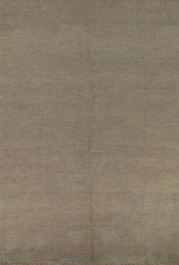 Beige & Gray Wool Gabbeh Oriental Area Rug 5x8