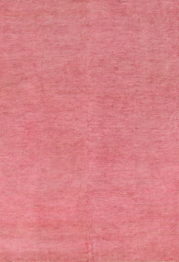 Modern Pink Wool Gabbeh Oriental Area Rug 6x9