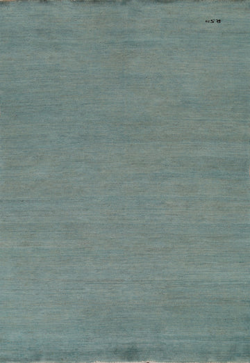 Turquoise Blue Modern Gabbeh Oriental Area Rug 7x10