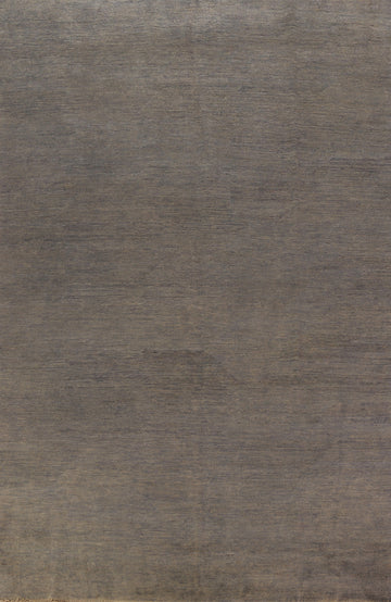 Handmade Gray Wool Gabbeh Modern Area Rug 6x10