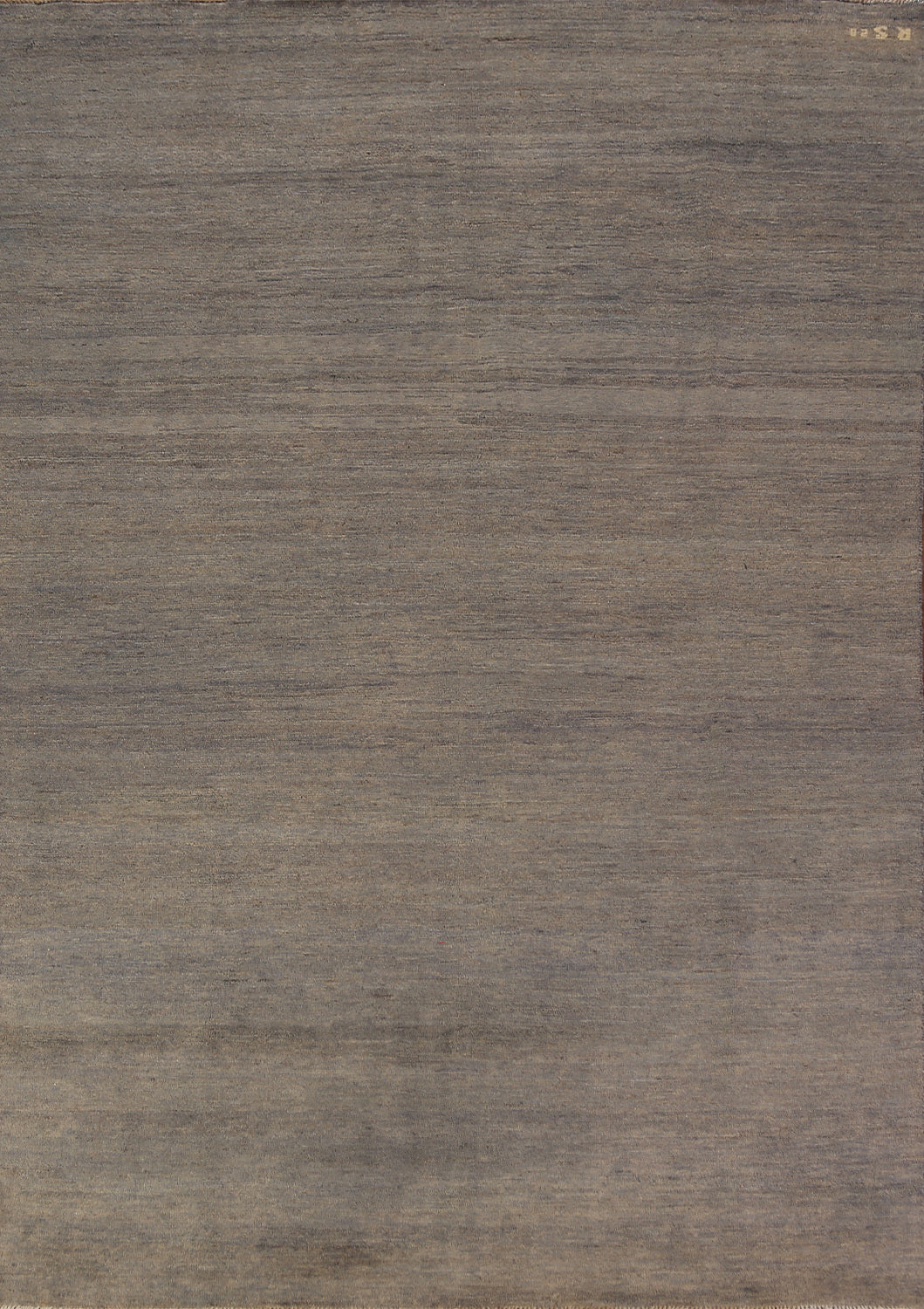 Gray & Beige Wool Gabbeh Modern Area Rug 6x10