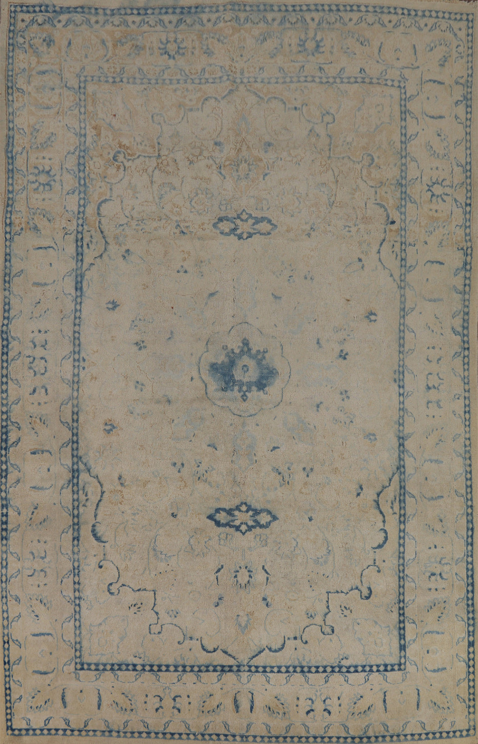 Handmade Wool Kashan Persian Area Rug 6x10