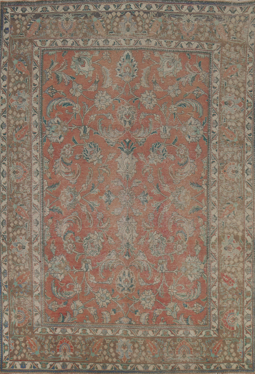 Handmade Floral Tabriz Persian Area Rug 6x10