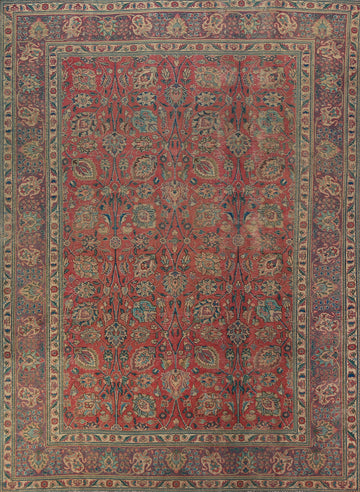 Vintage Floral Tabriz Persian Area Rug 8x11