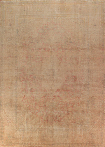 Vintage Wool Kashan Persian Area Rug 10x13