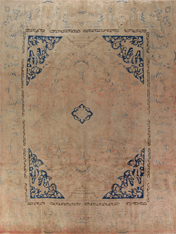 Vintage Wool Kashmar Persian Area Rug 10x13