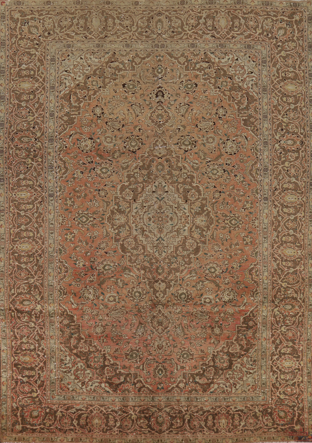 Traditional Wool Floral Kashan Persian Area Rug 8x11