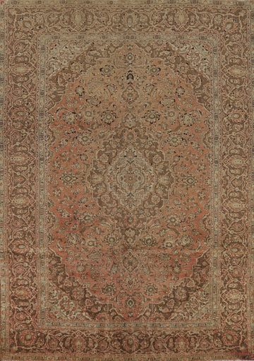 Traditional Wool Floral Kashan Persian Area Rug 8x11