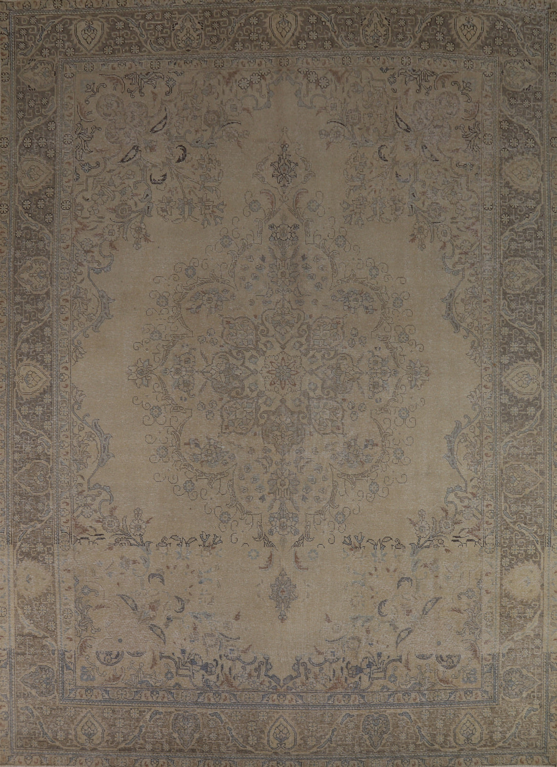Wool Medallion Tabriz Persian Area Rug 10x13