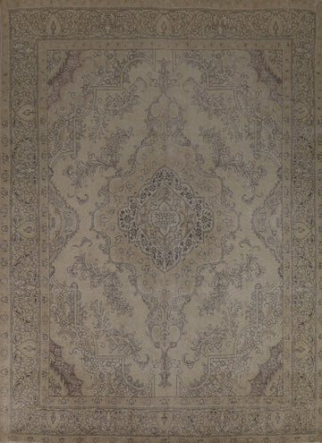 Geometric Wool Tabriz Persian Area Rug 10x13