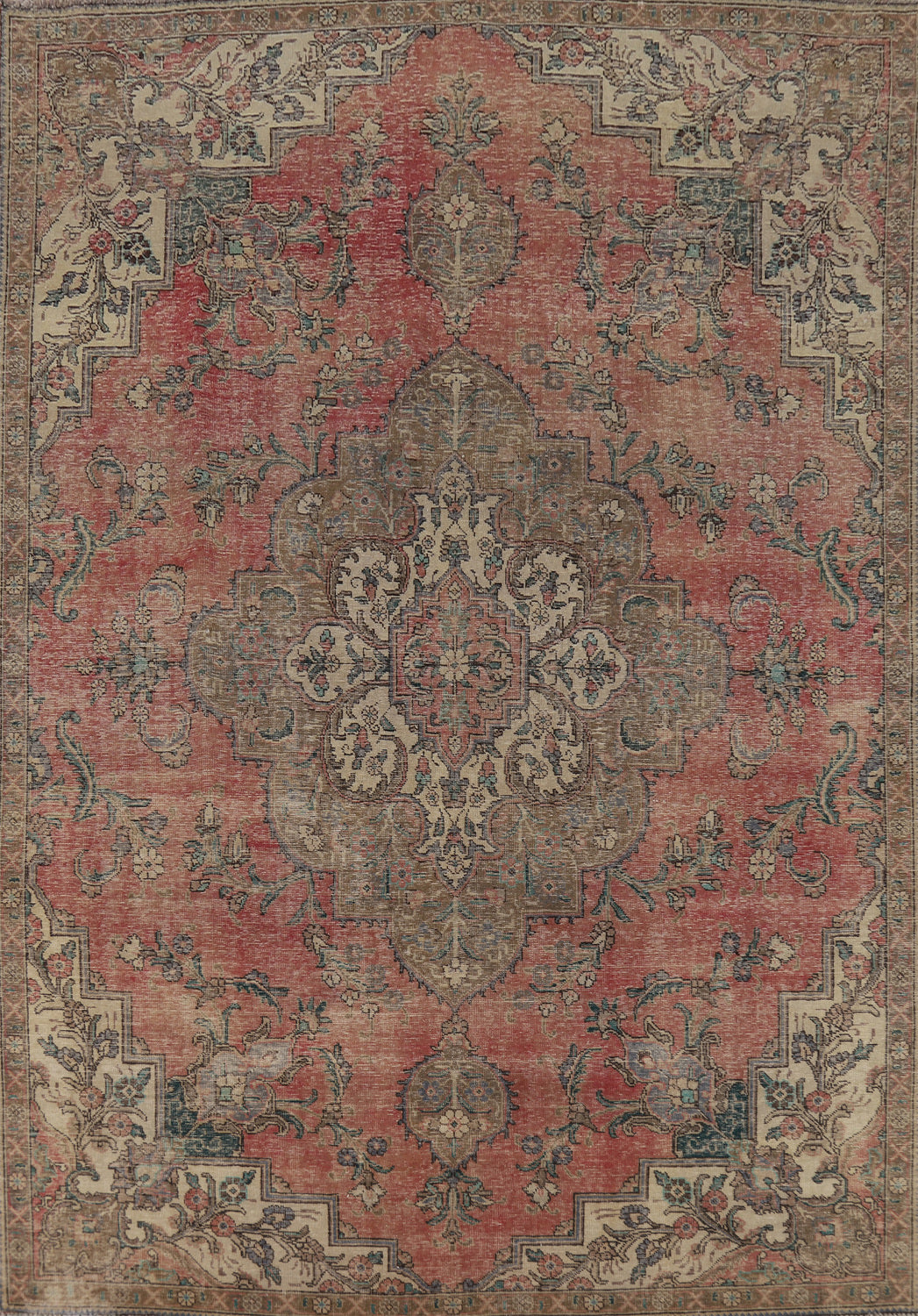 Geometric Tabriz Persian Area Rug 8x11