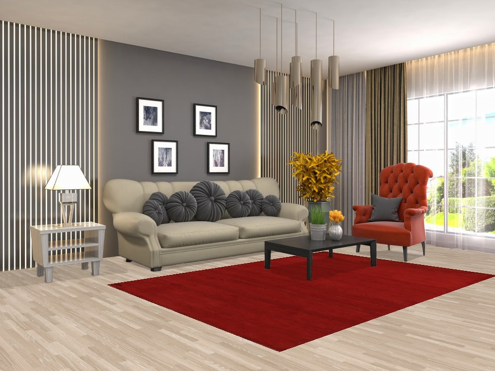 Handmade Wool Gabbeh Modern Area Rug 6x8