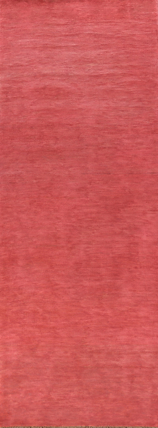 Handmade Pink Gabbeh Oriental Runner Rug 3x12