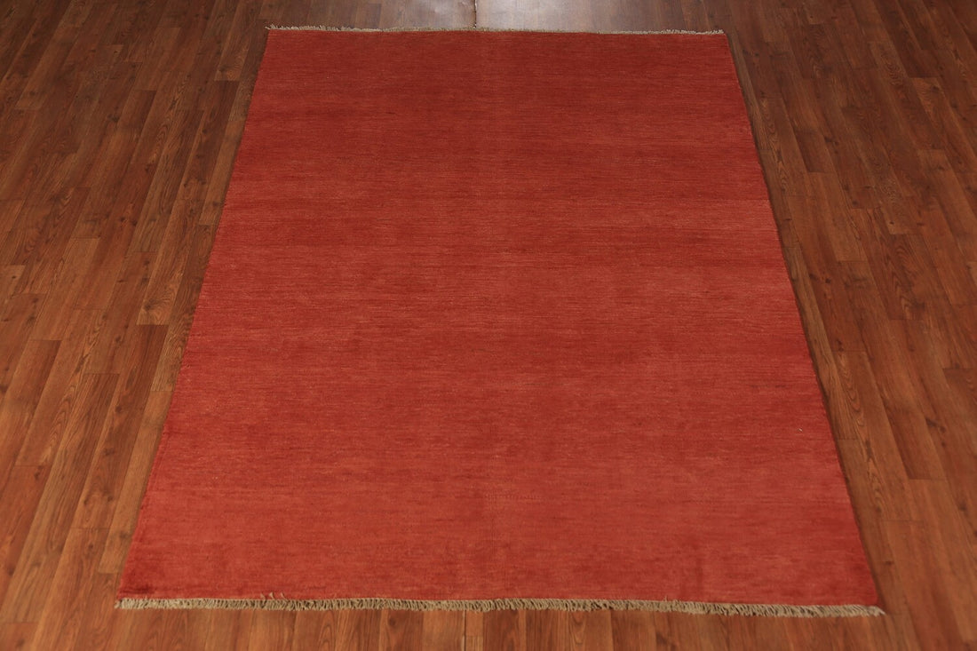 Modern Wool Gabbeh Oriental Rug 5x7