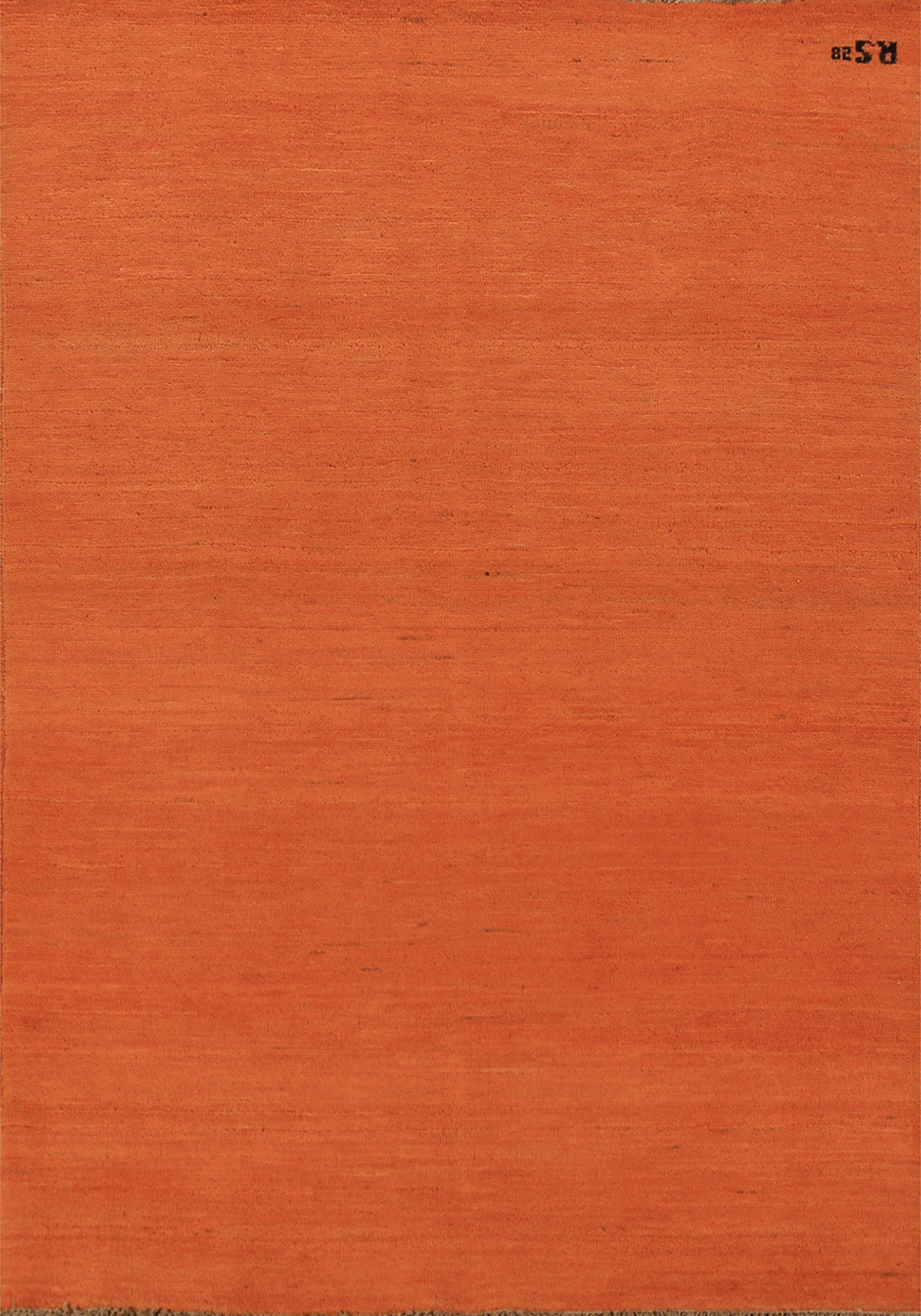 Orange Gabbeh Modern Wool Accent Rug 4x6