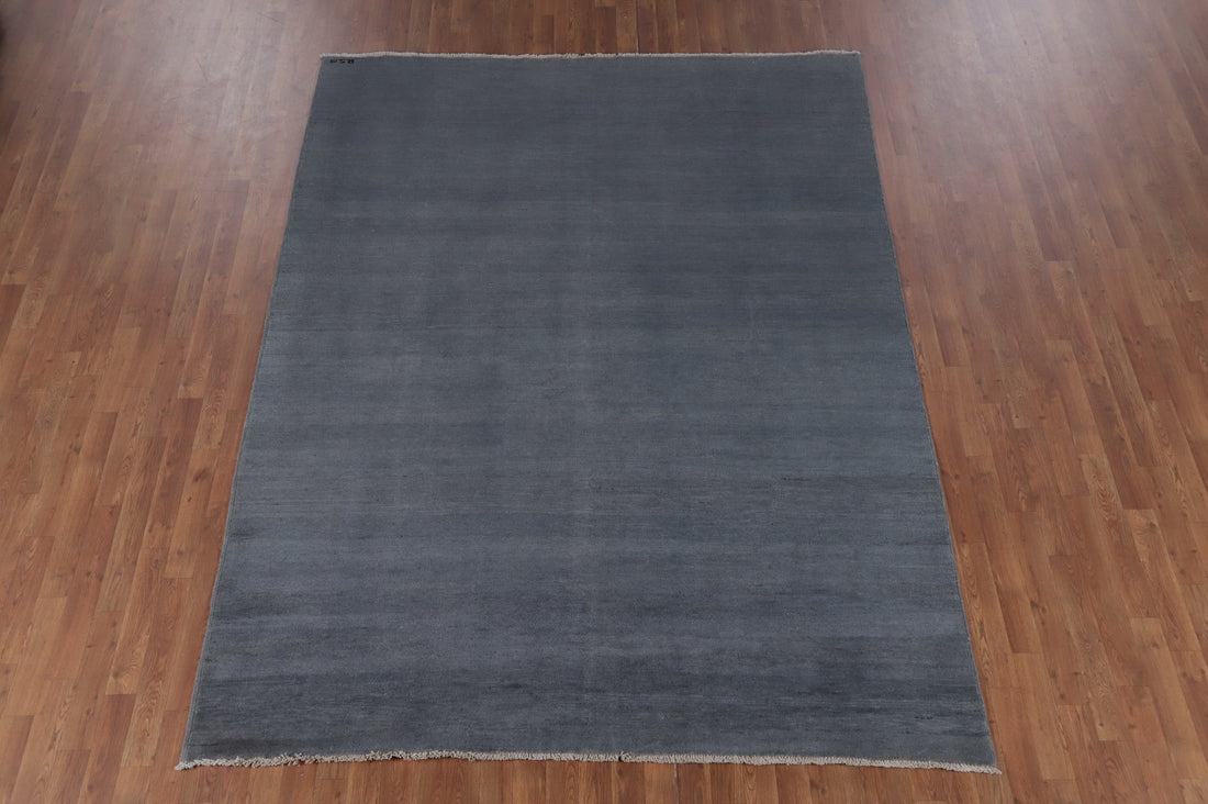 Modern Wool Gabbeh Oriental Area Rug 7x9