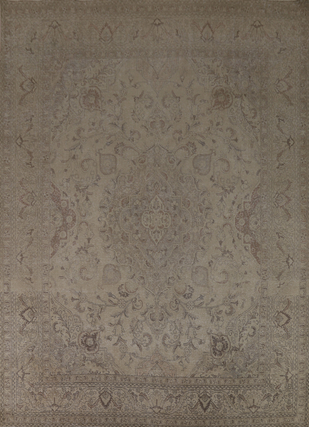 Vintage Wool Tabriz Persian Area Rug 10x13