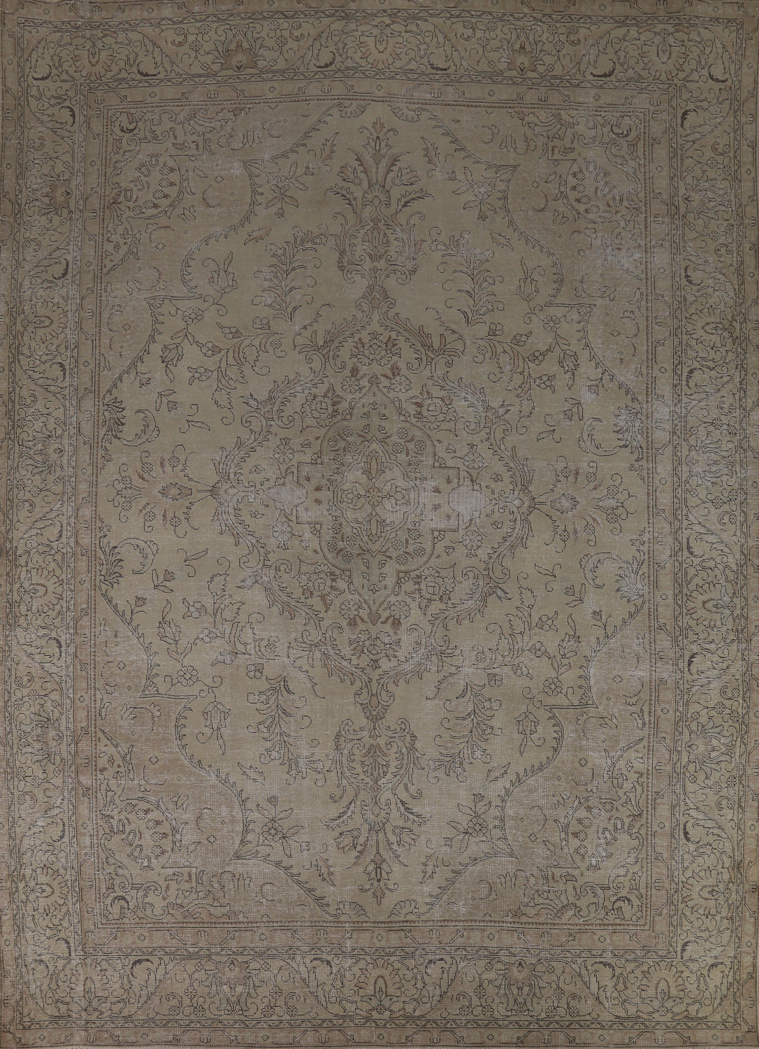 Vintage Wool Tabriz Persian Area Rug 10x12