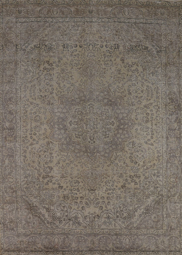 Distressed Wool Tabriz Persian Area Rug 8x11