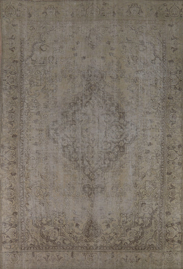 Vintage Wool Tabriz Persian Area Rug 9x12