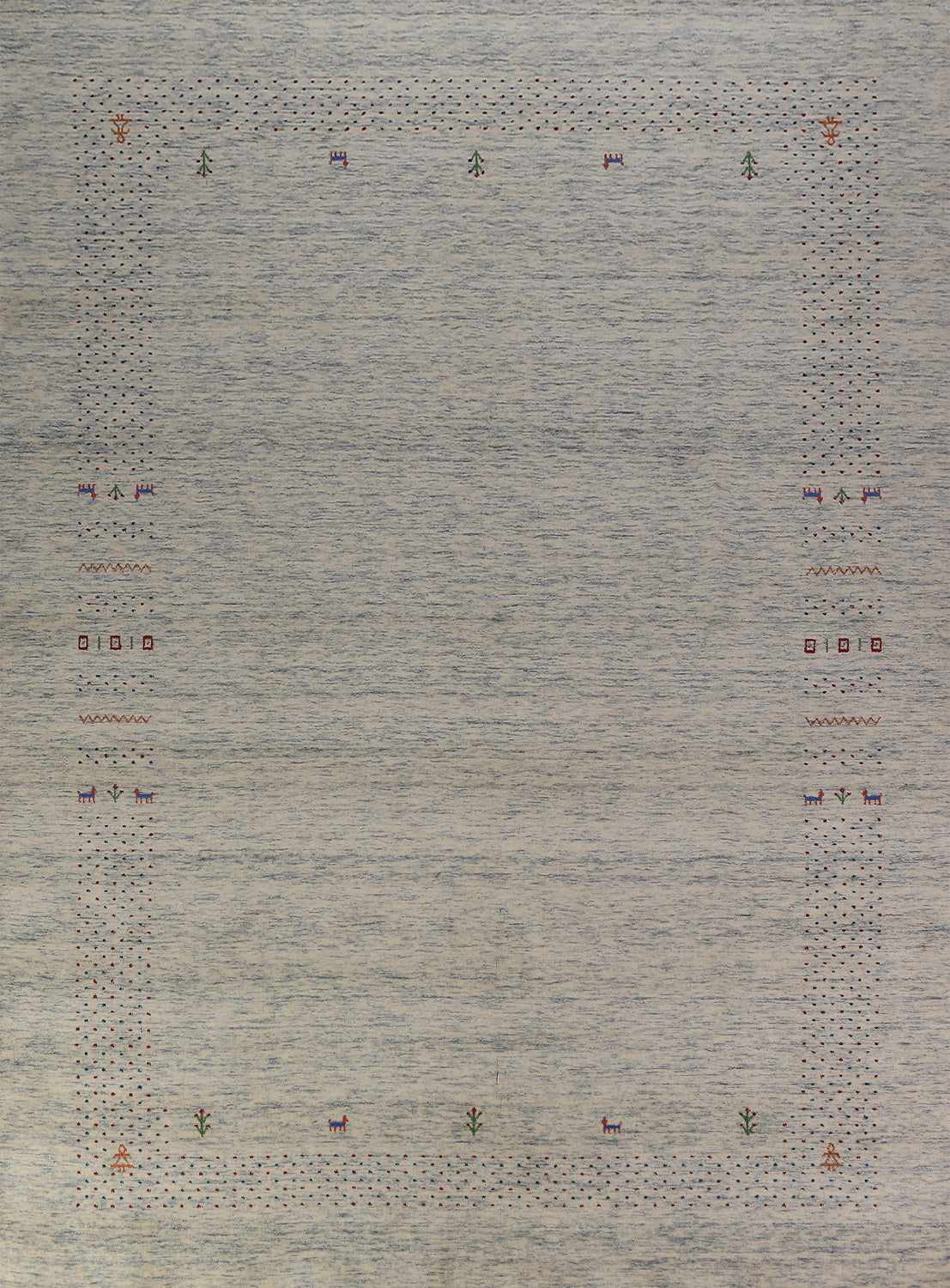 Tribal Wool Gabbeh Oriental Area Rug 9x12