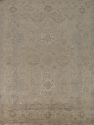 Earth Tone Wool Oushak Living Room Area Rug 8x10
