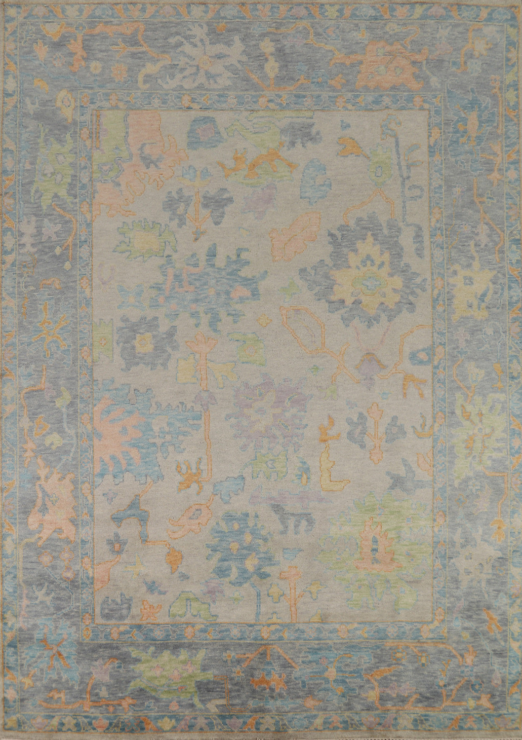 All-Over Floral Oushak Oriental Area Rug 9x12