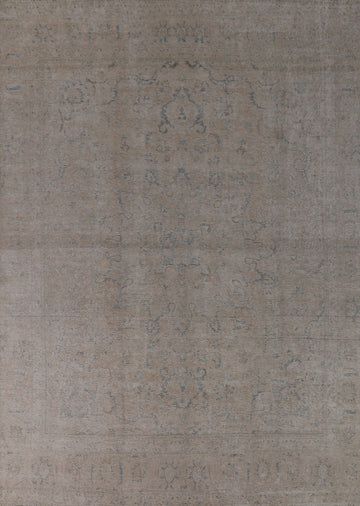 Vintage Wool Tabriz Persian Area Rug 9x13