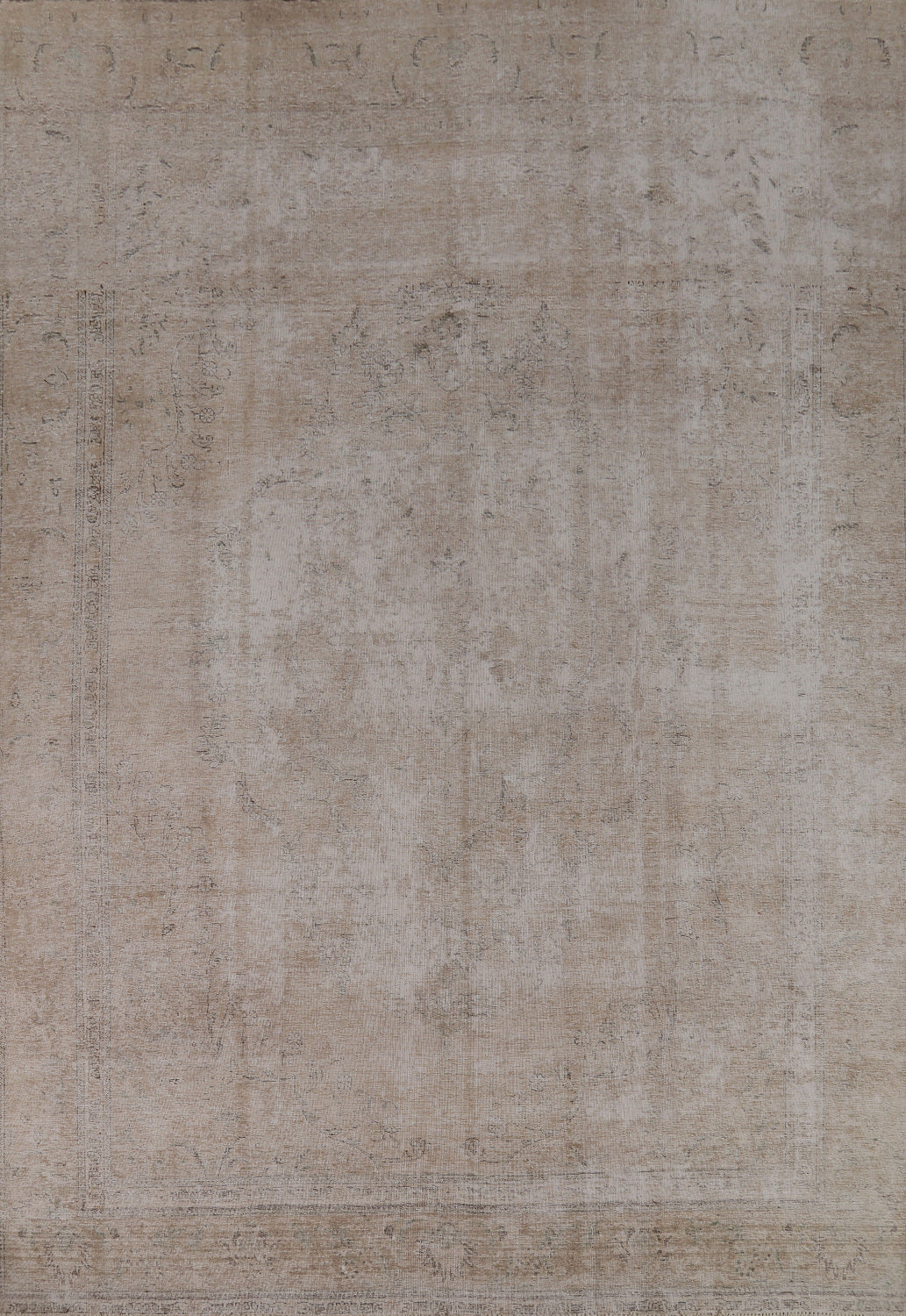 Distressed Wool Tabriz Persian Area Rug 9x13